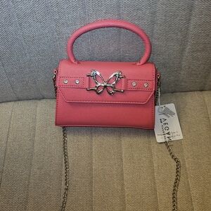 Pink Butterfly Hand Bag